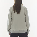 REST & RECREATION 2412 COLLAR RAGLAN SWEATSHIRT - GREY