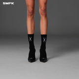 SMFK 2606 运动袜/长绒棉+莱卡野黑色
