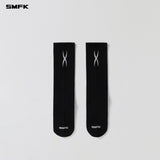 SMFK 2606 运动袜/长绒棉+莱卡野黑色