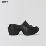 SMFK 2609 波浪运动高跟鞋 荒野黑