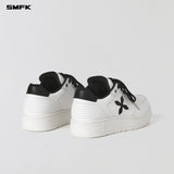 SMFK 2606 雕像训练皮质球鞋 云白