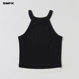 SMFK 2606 自然平衡圆领背心 荒野黑