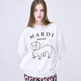 MARDI MERCREDI 2505 SWEATSHIRT DDANJI CH.06_WHITE BLACK