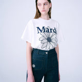 MARDI MERCREDI 2507 TSHIRT FLOWERMARDI_IVORY NAVY