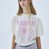 MARDI MERCREDI 2507 TSHIRT FLOWERMARDI_CREAM PINKLAVENDER