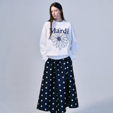 MARDI MERCREDI 2506 SWEATSHIRT FLOWERMARDI_WHITE NAVY
