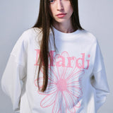 MARDI MERCREDI 2507 SWEATSHIRT FLOWERMARDI_WHITE PINK