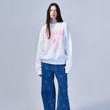 MARDI MERCREDI 2507 SWEATSHIRT FLOWERMARDI_WHITE PINK