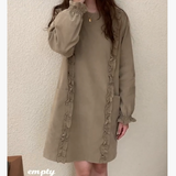 KOREAN COLLECTION 2511 花边拼接气质连衣裙