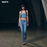 SMFK 2604 野性幻影牛仔吊带 荒野蓝