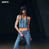 SMFK 2604 野性幻影牛仔吊带 荒野蓝