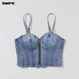 SMFK 2604 野性幻影牛仔吊带 荒野蓝