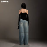 SMFK 2608 幻影针织吊带套装 荒野黑