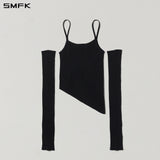 SMFK 2608 幻影针织吊带套装 荒野黑