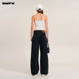 SMFK 2601 风暴复古吊带 雪山白