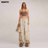 SMFK 2512 野性复古针织吊带/石磨洗/湮灭棕