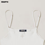 SMFK 2512 野性复古针织吊带/石磨洗/湮灭白