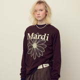MARDI MERCREDI 2511 TSHIRT LONG SLEEVE FLOWERMARDI_BROWN