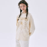 MARDI MERCREDI 2511 TSHIRT LONG SLEEVE FLOWERMARDI_BUTTER PEANUT