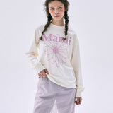 MARDI MERCREDI 2604 TSHIRT LONG SLEEVE FLOWERMARDI_CREAM PINKLAVENDER