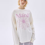 MARDI MERCREDI 2604 TSHIRT LONG SLEEVE FLOWERMARDI_CREAM PINKLAVENDER