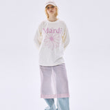 MARDI MERCREDI 2604 TSHIRT LONG SLEEVE FLOWERMARDI_CREAM PINKLAVENDER
