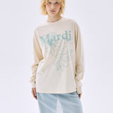 MARDI MERCREDI 2511 TSHIRT LONG SLEEVE TRIPLE FLOWER_BUTTER MOSSGREEN