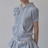 SCULPTOR 2603 Washed Rose Bloomer Skort Dusty Sky