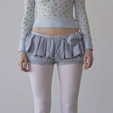 SCULPTOR 2603 Washed Rose Bloomer Skort Dusty Sky