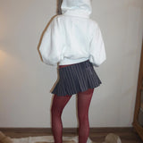 SCULPTOR 2610 Faux Fur Trimming Hooded Zip-Up White