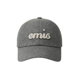 EMIS 2511 BOUCLE LETTERING LOGO BALL CAP-GRAY
