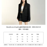 MacyMccoy 2408 blingbling廓形西装外套 黑