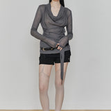 PAIN OR PLEASURE 2604 RUBY HOOK SHORTS (SS ver.) BLACK