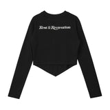 REST & RECREATION 2510 ARROW POINT LONG SLEEVE T-SHIRT - Black