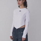 REST & RECREATION 2510 ARROW POINT LONG SLEEVE T-SHIRT - WHITE