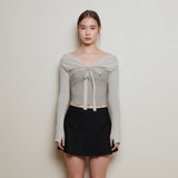 NOT YOUR ROSE SS2312 Miu top Gray