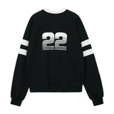 REST & RECREATION 2511 OVERSIZED RAGLAN SWEATSHIRT - BLACK