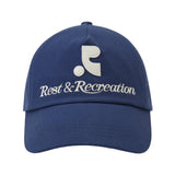 REST & RECREATION 2412 LOGO COTTON BALL CAP - SKY BLUE