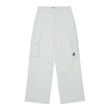 REST & RECREATION 2412  COTTON CARGO PANTS - WHITE