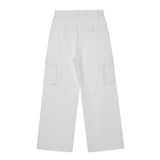 REST & RECREATION 2412  COTTON CARGO PANTS - WHITE