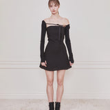 NOT YOUR ROSE 2505 Fay bolero dress (Black)