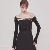 NOT YOUR ROSE 2505 Fay bolero dress (Black)