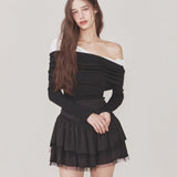 NOT YOUR ROSE 2412 Lily top (Black)