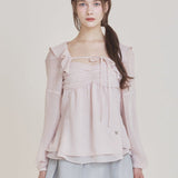 NOT YOUR ROSE 2505 Fairy chiffon bolero (Pink)