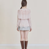 NOT YOUR ROSE 2505 Fairy chiffon bolero (Pink)
