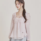 NOT YOUR ROSE 2505 Fairy chiffon bolero (Pink)