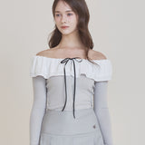 NOT YOUR ROSE 2505 Lina top Grey