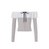 NOT YOUR ROSE 2505 Lina top Grey