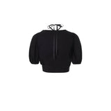 NOT YOUR ROSE 2505 Rosie wrap blouse Black
