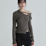 NOT YOUR ROSE 2604 Sailor Strap Knit (Charcoal)